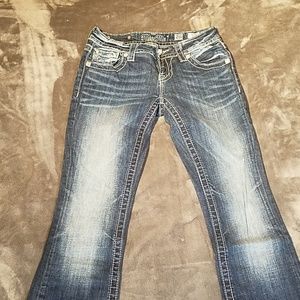 Miss Me Boot Cut Embellished Blue Jeans